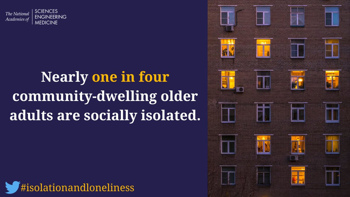 If you've ever heard this statistic below ('...1 in 4...'), FYI the reference comes from work published by @tkmcudjoe & colleagues at @JHGeriatrics!

Check out the original paper here:
🔗academic.oup.com/psychsocgeront… via @geronsociety

#isolationandloneliness #GeroTwitter