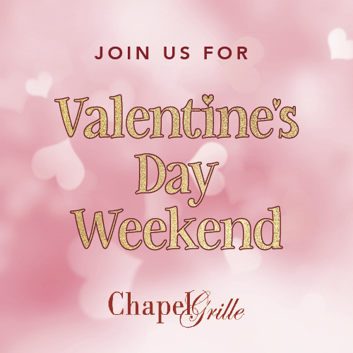 Now accepting reservations for Valentine's Day weekend!