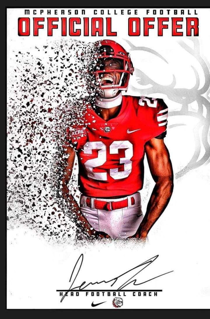 Blessed to receive my second offer from McPherson college 
<a href="/CoachJFisc/">Coach Fiscus</a>
<a href="/MACBulldogsFB/">McPherson Football</a>
@BrookerTFootball
<a href="/leelarkan/">Lee Larkan</a>
@CoachSkiNCSA