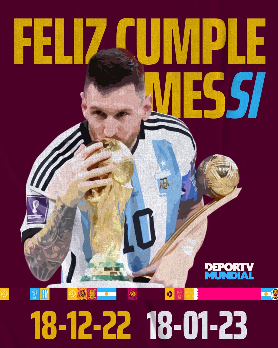 canaldeportv's tweet photo. El primer mes de una felicidad eterna⭐️⭐️⭐️

🏆🇦🇷¡Somos campeones del mundo! https://t.co/EjOElsFdKy