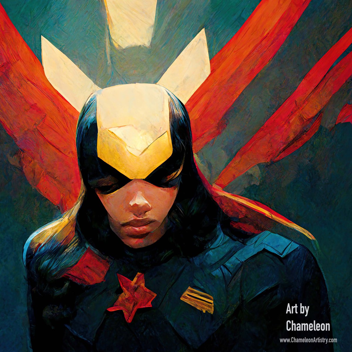 Chameleon_ai's tweet photo. "We are all superheroes in our own right."

https://t.co/Sv8k4HW464

#superhero #ComicArt #AIart #AIArtwork #AIArtworks #aiartcommunity #AIartists #AiArtSociety #midjourney #midjourneyAi #midjourneyart #ChameleonArtist https://t.co/yWX2Wz8kYh