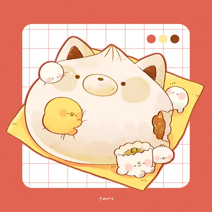 肉まん#きみピヨ 