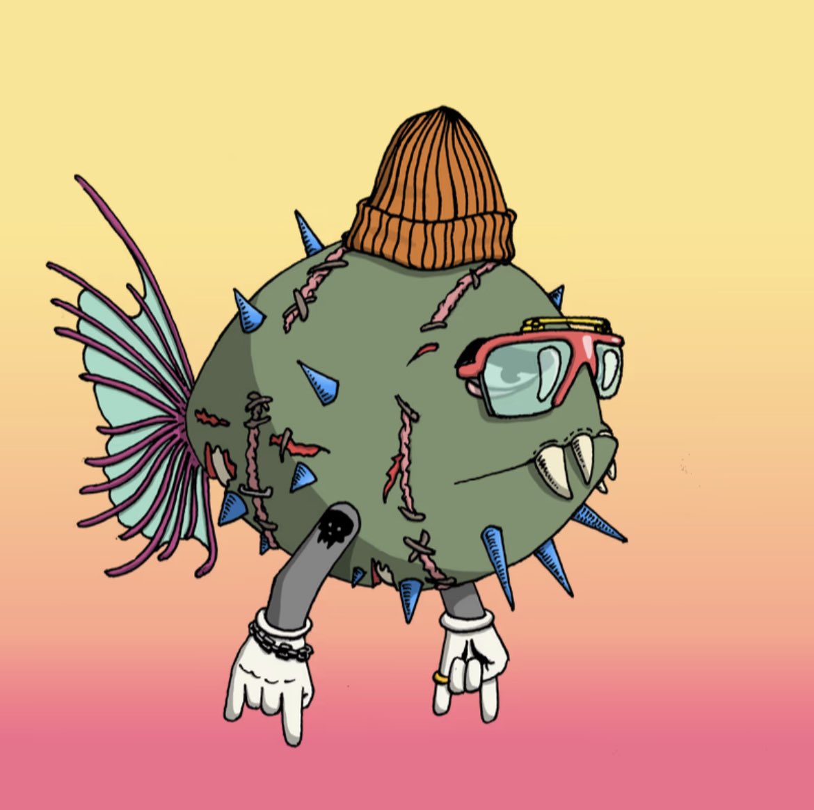 theatrix_nft's tweet photo. So is having a morie with a matching spiky a thing? Anyone else have a combo?? 👀👀 @CryptoMories @iwwon_official https://t.co/yebPBZ6GwD