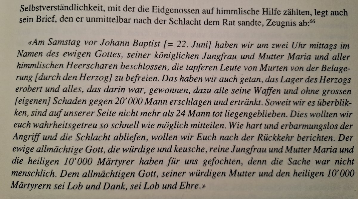 Birbius2's tweet photo. Der Basler Hauptmann Peter Rot berichtet vom Sieg der Eidgenossen bei Murten gegen die Burgunder (1476) https://t.co/q1WG1RVkBI