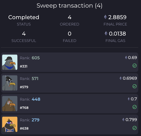 0xCobra_'s tweet photo. Why I swept 4 @ebgnft this morning? 🧹🧹🧹🧹

TLDR: strong conviction play 🔥 https://t.co/EN9CXytrS7