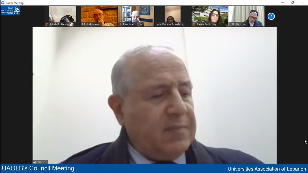 UnivAssOfLeb's tweet photo. اجتماع مجلس رابطة جامعات لبنان بحضور رئيس لجنة الإدارة والعدل النّيابيَّة الأستاذ جورج عدوان
UAOLB's Council Meeting in the presence of the head of the Administration and Justice parliamentary committee, MP Georges Adwan https://t.co/XgC2Fozdci