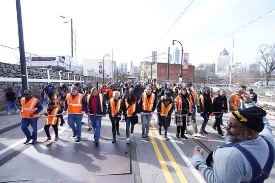 BerniceKing's tweet photo. Moments from yesterday’s #MLKDay March in #Atlanta.

 #MLKEveryday  #MLK #CorettaScottKing https://t.co/ojUspPp1GI