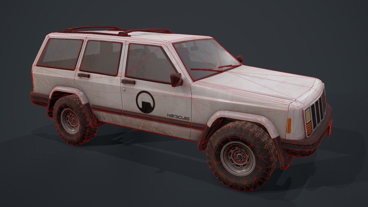 LiterallyCrypt's tweet photo. Low poly again because I can (Not the Security Edition™), it's 3,123 tris and uses a single 2k map for the body, and a 512 for the windows https://t.co/8dBZlIhCbK
