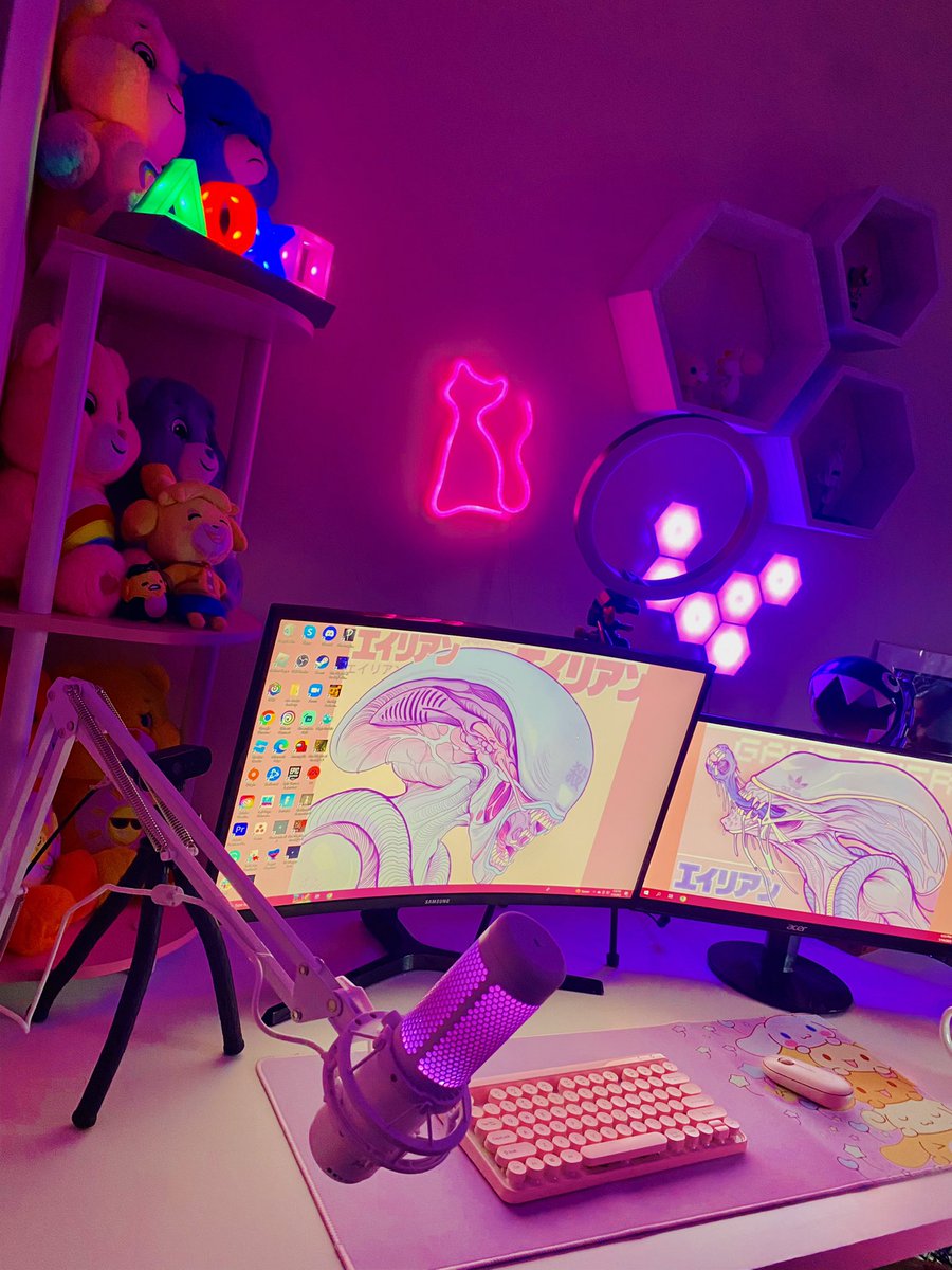 th0rnymama's tweet photo. My PC/streaming setup is really coming together!
I’m also working on the rest of the room so I can branch out into a new kind of streaming. Stay tuned! 🤫

#pcgaming #pc #pcsetup #streamer #streamingsetup #setupcheck https://t.co/mmi2lvLA1T