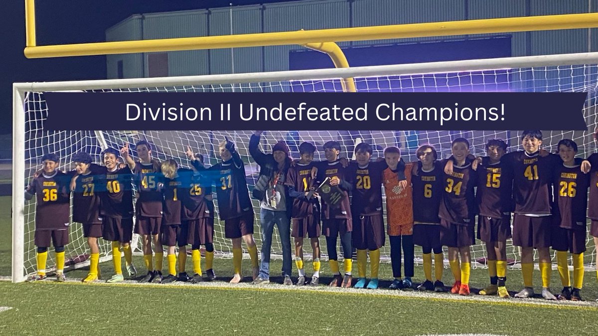 Congratulations to the Covington boys soccer team for winning 1st place for Division II with a perfect undefeated season. @austinisd, @servingkids