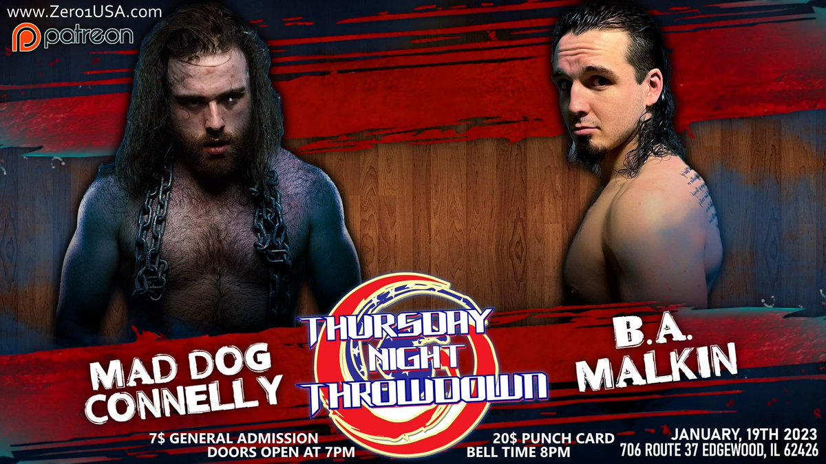 Zero1USAcom's tweet photo. Tickets are going fast for this weeks Thursday Night Throwdown!! @_theyaremax_ vs @PSI_Kennedy and @JoeyORiley11 vs @THE_PRODIGY_CMC are the double main events!! https://t.co/K9STvu6IpG https://t.co/NcODl30DWI