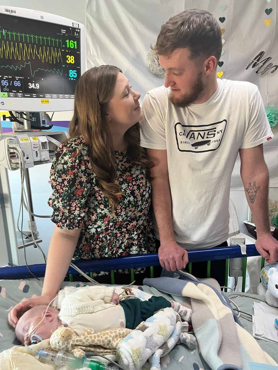 Today, we got to witness and share in an act of true love- the wedding of Sam and Louise in the presence of their delightful son Hendrix who also had a naming ceremony. Thank you to @Leic_Chaplaincy for making it happen! #wedding #love #PedsICU Congratulations Mr. & Mrs. Rollin!
