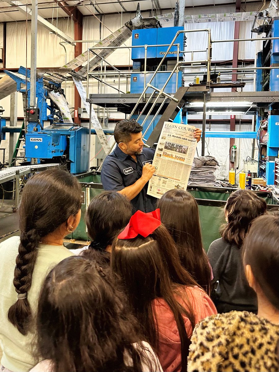 The EES school newspaper visited Granite Printing where their latest edition is featured in this week’s issue of the Elgin Courier! Thank you Mrs. Neidig for joining us and congratulations to the students on all their hard work. <a href="/MakeElginYours/">Elgin Courier</a> <a href="/ELGINISD_EE/">Elgin Elementary School</a> <a href="/ElginTxISD/">Elgin ISD</a>