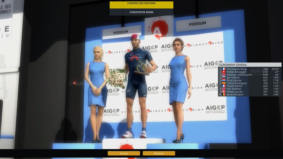 RongChristophe's tweet image. Dernière course de la saison 2026 et ma 30ème victoire ! Toujours un plaisir de participer au Chrono des Nations, et avec le maillot arc-en-ciel sur le dos en plus #PCM2020