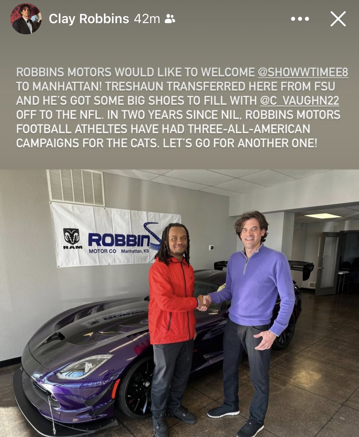 RealAaronRobbins on Twitter "Robbins Motors is please to announce
