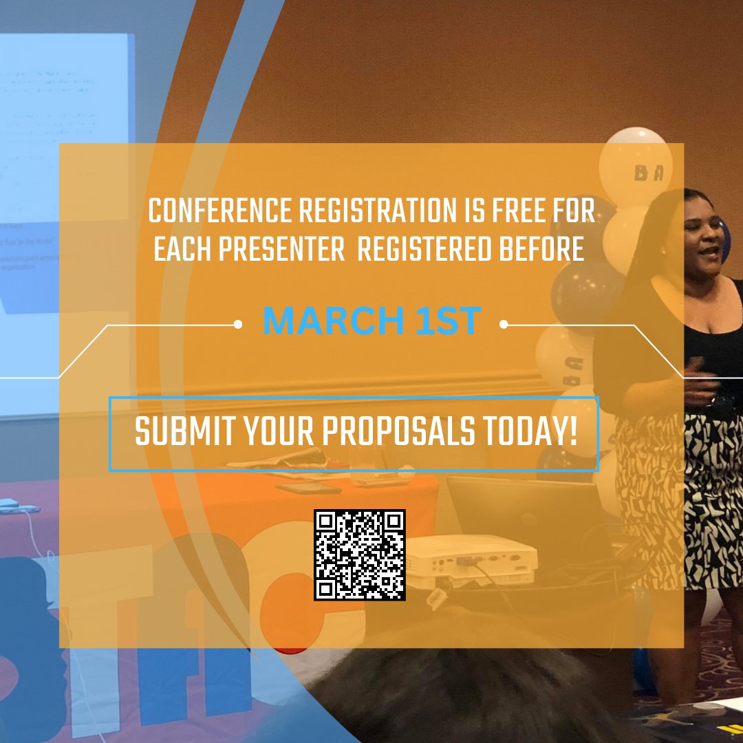 Did you know that registration for #BTAC23 is FREE for each workshop presenter registered before March 1st? Don't miss this opportunity and submit your workshop proposal by February 1st! Submit your proposal here: btac.blacktrans.org/conference-wor…