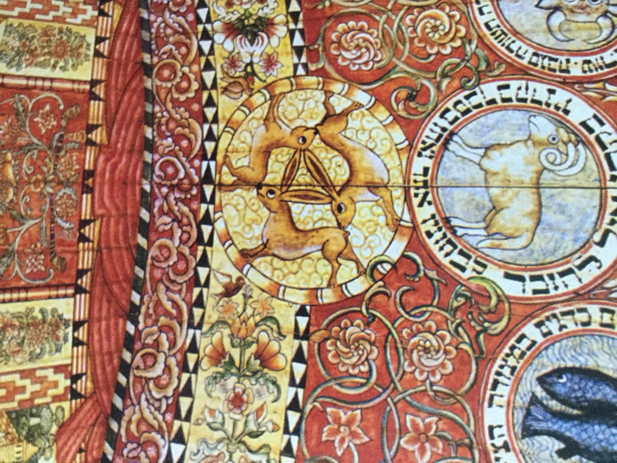 The mysterious symbol of three rabbits chasing each other in a circle ...