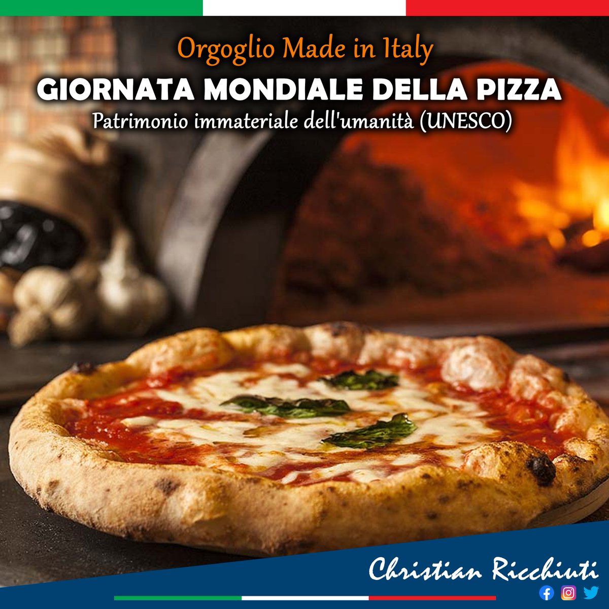 💚🤍❤️
GIORNATA MONDIALE DELLA PIZZA🍕
Il nostro orgoglio #MadeInItaly ❤️🇮🇹

#pizza #giornatamondialedellapizza #PizzaDay #Italy #orgoglioitaliano
