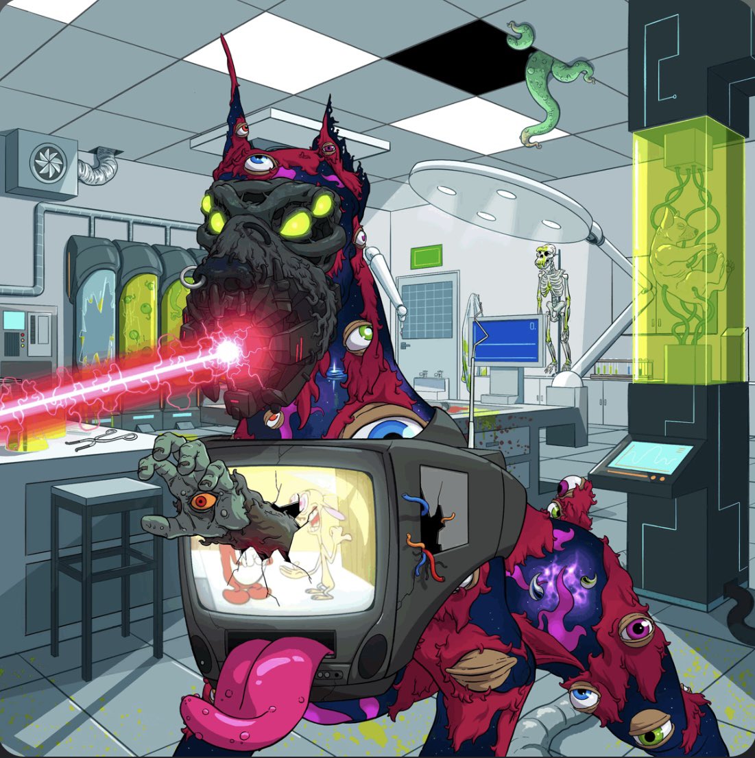 nftbha's tweet photo. @GlassyMusic @MutantHounds @mutant_cartel #DMT reporting for duty 🫡 https://t.co/NFTd7YFEse