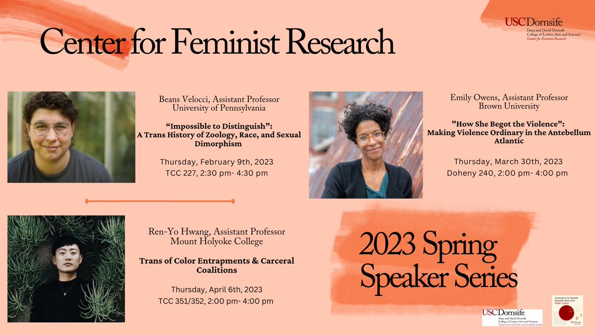 USC_CFR's tweet photo. 👀 - We are hosting 3 incredible speakers this spring: mark your calendars! On Thursday afternoons (check flyer for times) Feb 9th, March 30th, &amp; April 6th. https://t.co/U4UxRS89IU