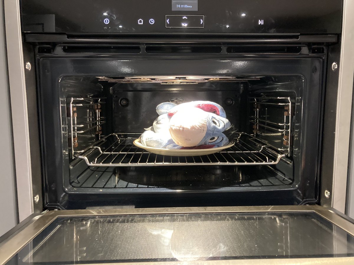 NuttyAndMatisse's tweet photo. Tonight we would like to report cruelty to stuffies. Mummy has microwaved this one, although is now snuggling it and muttering about it being warm. We don’t understand 🙈 https://t.co/iApCzWreIe