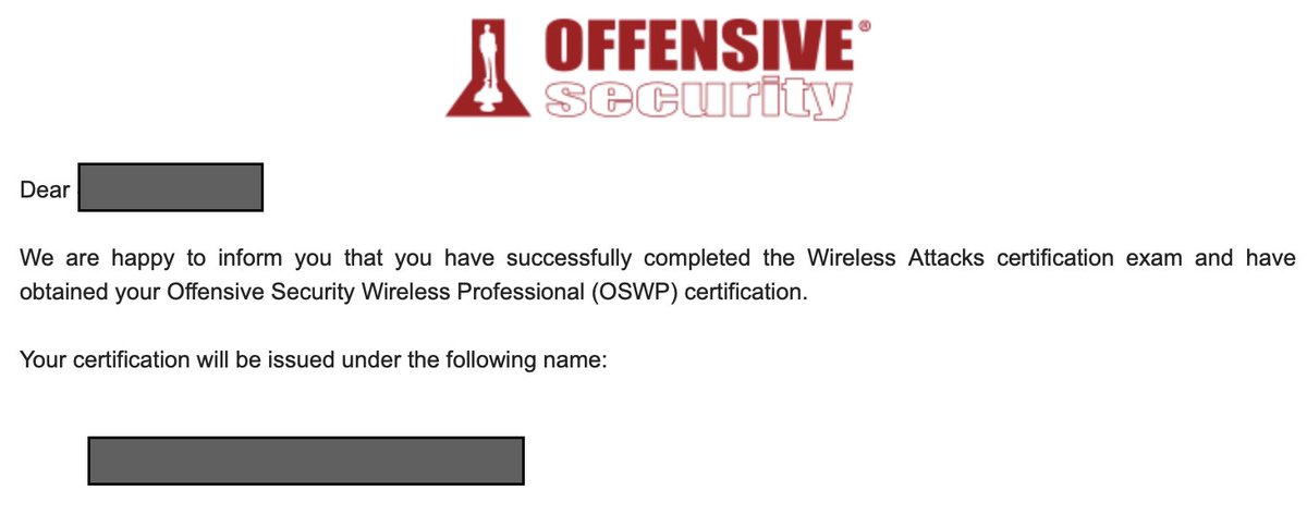 applepyguy's tweet image. Add one more to my list! #OSWP #wifihacking @offsectraining