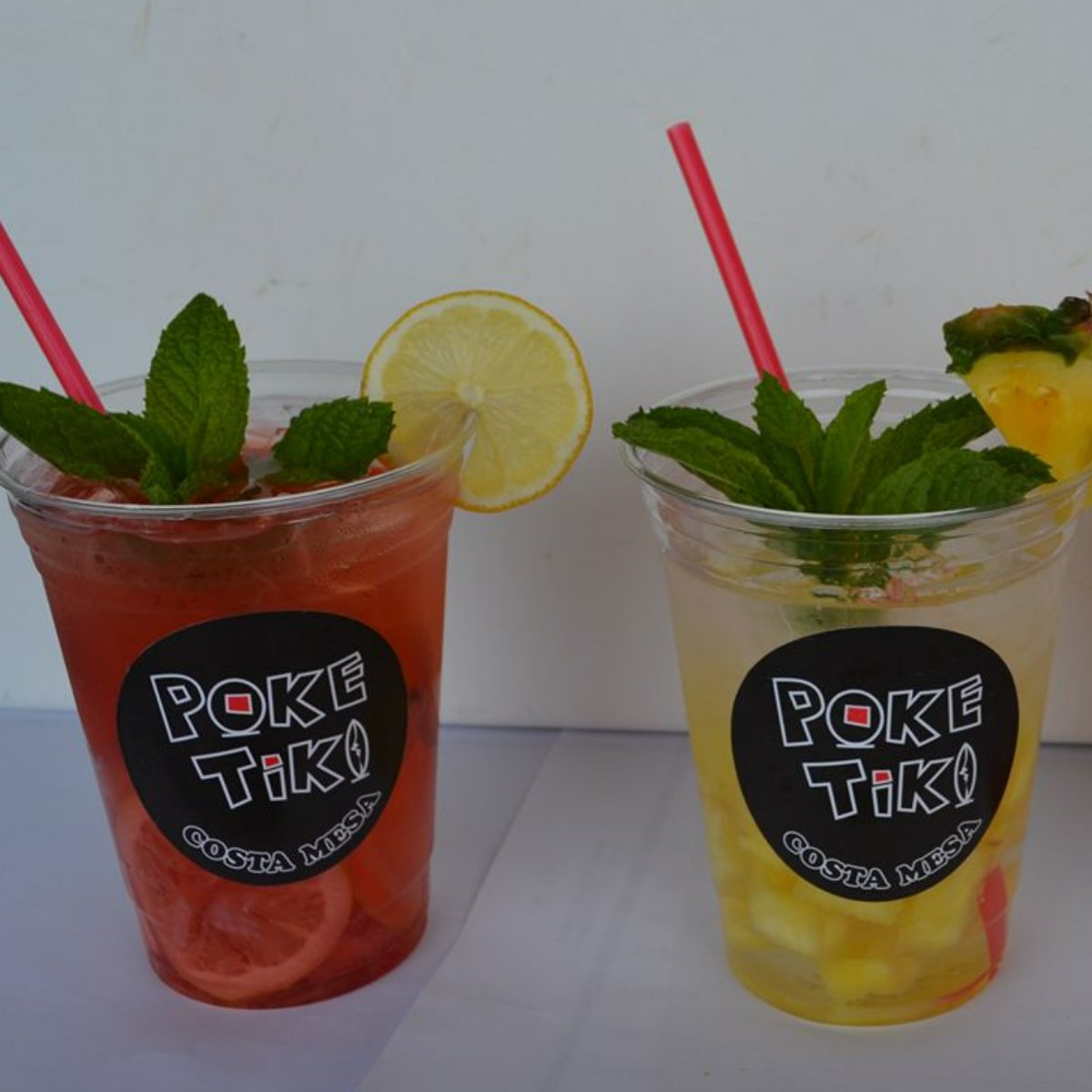 PokeTiki's tweet photo. Looking for the perfect drink to start your meal off? Give our refreshing strawberry lemon or pineapple tiki a taste. https://t.co/1rgyZ6VLMZ
