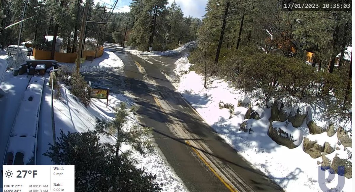 NWS San Diego on Twitter "Fresh snow across socal mountains seen this