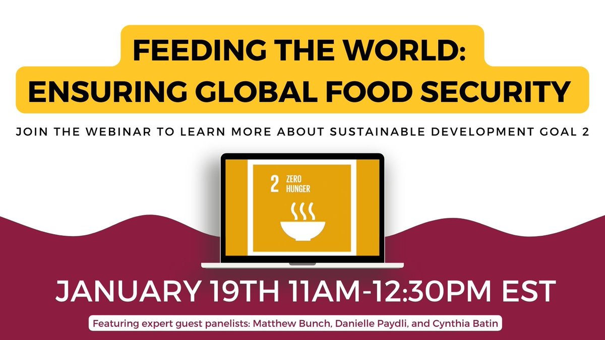 FoodSystemsASU's tweet image. EnvironFocus is hosting a webinar to discuss #SDG2 #ZeroHunger. Hear #HungerProject panelists on how to ensure global #foodsecurity

Register here: us02web.zoom.us/webinar/regist…