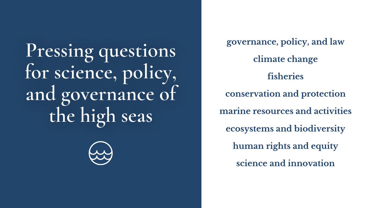 ~ New Paper! ~

Pressing questions for science, policy, and governance of the high seas

sciencedirect.com/science/articl…

🌊🌊🌊

#HighSeas #HighSeasTreaty #OceanDecade #BBNJ #ABNJ #OneOceanSummit #IGC5 #IGC5BIS #COP15 #NatureCOP15 #COP28 #UNCLOS #UNCLOS40 #IMPAC5