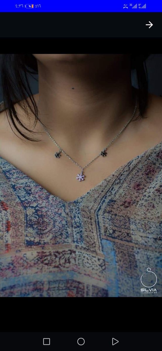 Silviaaccessory's tweet photo. 🤭💕 زيني عُنقك بعقدٍ من سيلفيا 
💝تألقي بشكل مختلف! 
للطلب والإستفسار DM
#تألق_مع_سيلفيا
#سيلفيا_للإكسسوارات
#فضة
 #shine_with_silvia
#Silvia_Accessories
#Silver https://t.co/rjguE8LBXW