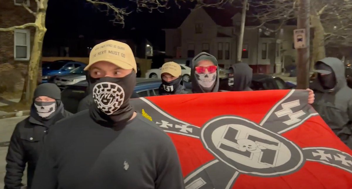 BREAKING - NH Attorney General John Formella is charging the National Social Club-131 (NSC-131)'s Christopher Hood and Leo Anthony Cullinan with violating the New Hampshire Civil Rights Act -hanging banners that read “Keep New England White”  #Fascism <a href="/GBHNews/">GBH News</a> @GBHNewsCIR