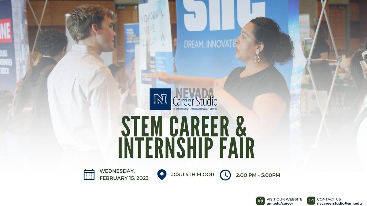 Are you looking for your first STEM internship to get your foot in the door? Maybe you're looking for a position to add to your schedule. Join on on Wednesday, February 15th on the 4th floor of the JCSU from 2:00-5:00pm and find the perfect fit for you!