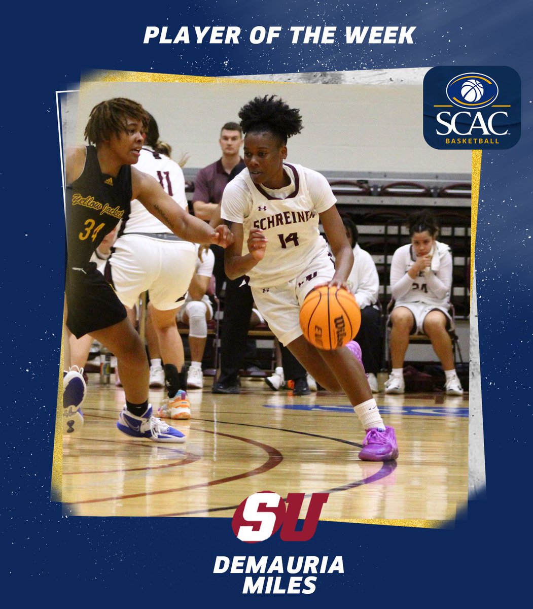 SCAC_Sports's tweet photo. For the SECOND time in her career, &amp; first time this season, Demauria Miles of @SUMountaineers secures #SCACWbb Player of the Week honors!🏀

📰 | https://t.co/8KCFClnp5g

#SCACPride | #d3hoops https://t.co/iWw78pNiPb
