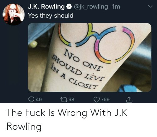 #FuckJKRowling #TransRightsAreHumanRights