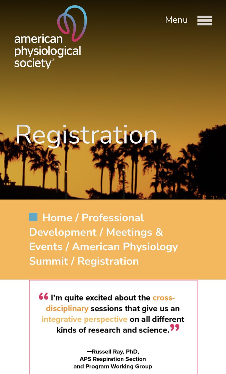 Important: The American Physiological Society (APS) invites you to register by TODAY using the early bird registration to attend the APS Summit in Long Beach. You will meet amazing APS members at the Summit. #APS2023 Link: ow.ly/zlCS50MmEaY