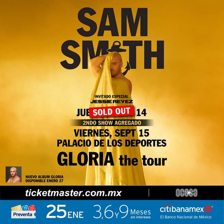 SINALTAC's tweet photo. Sam Smit
📍Palacio de los Deportes #CDMX
📅 Segunda Fecha 15 de septiembre
🎫 NO hay venta Fans
Preventa CitiBanamex 25 de enero 11:00hrs
Venta General 26 de enero 11:00hrs
#SamSmit https://t.co/SeuwPxXuyn