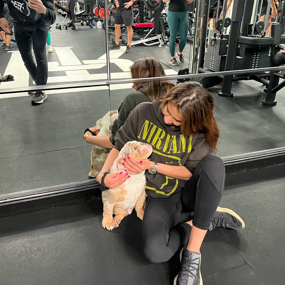 KatharinaTools's tweet photo. It accompanies me to work out🐕 https://t.co/yV2IiDj8JG