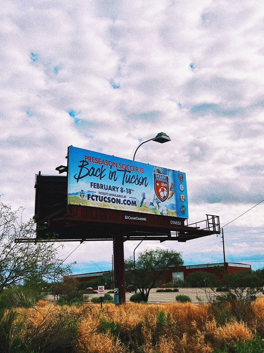 VIBETucson's tweet photo. New outdoor ads are now up. ⚽️🌵 #fctucson #prosoccer #MLS #USL #preseason https://t.co/drl2FlnKK4
