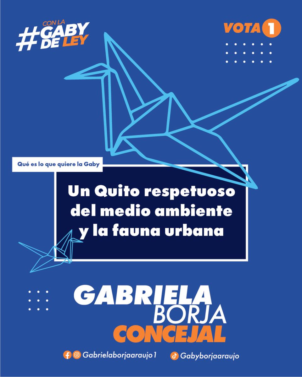 GabrielaBorjaGB's tweet photo. #ConlaGabydeLey mejoraremos la calidad de vida de quienes habitamos #Quito. Cuidaré de los detalles, cuidando las vidas 🧡JUNTOS
#GabyConcejal #Quito #elecciones2023 #elecciones2023ec #votalista1 #QuitoDistritoNorte #pasiónporquito #votaporlagaby https://t.co/icAp6692O5
