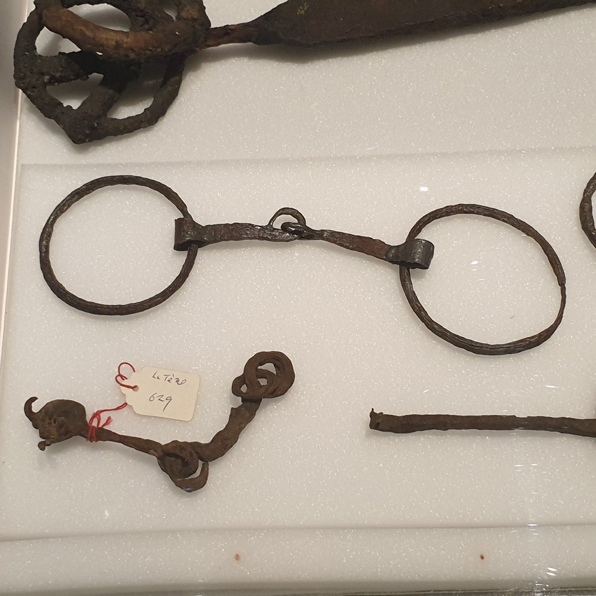 romandieantique's tweet photo. #Neuchâtel / #Latenium (exposition Entre deux eaux. La Tène, lieu de mémoire):
Éléments en fer d'harnais de chevaux et de chars https://t.co/khWtGqU3Sh