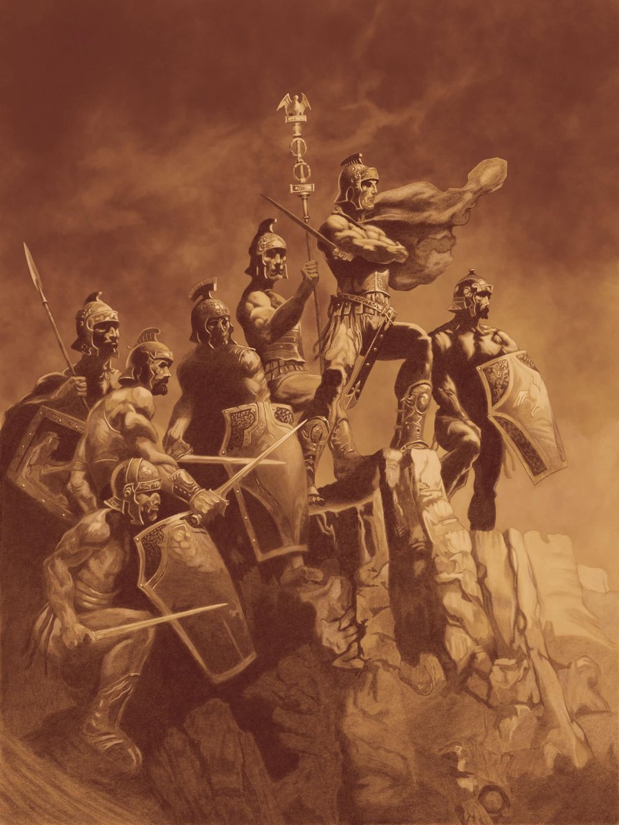 SEVEN ROMANS

iPad Pro - Apple Pencil 2 - Procreate

  My Master study of Frank Frazetta’s painting, “Seven Romans”.