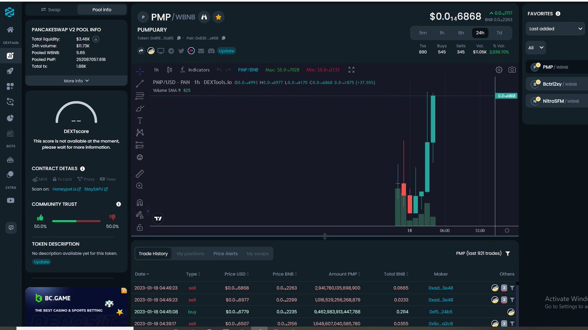 pumpuary's tweet photo. #PUMPUARY #BSC  $PMP

HOLDING STRONG AND SOLID FROM THIS FLOOR LOOKS READY FOR THE NEXT LEG APE HARD HERE

Telegram :
https://t.co/lpcGXvaqaw

Website : https://t.co/RyvXGcKyZe

#bsc #bscgems #bnb #bullrun #newmeta #pump #btc #busd #altcoin #justlaunched #stealth https://t.co/L6gnTk1bgw