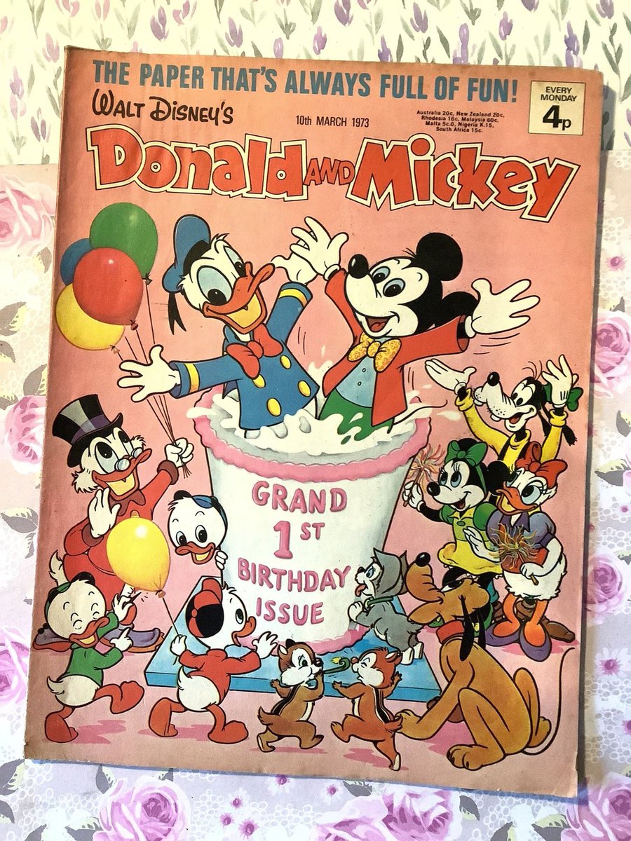 WatsonsVintage's tweet photo. AcFun 50th Birthday Gift for a #DonaldDuck #MickeyMouse #WaltDisneyFan in my #etsyshop #Rare #Vintage 10th March 1973 Walt Disney's 'Donald And Mickey' Comic - Comic Strip Stories -Nostalgic 50th Birthday Gift for a Disney Lover https://t.co/UdyEMIQNH9 #DonaldAndMickey #Comic https://t.co/lVK2PCK480