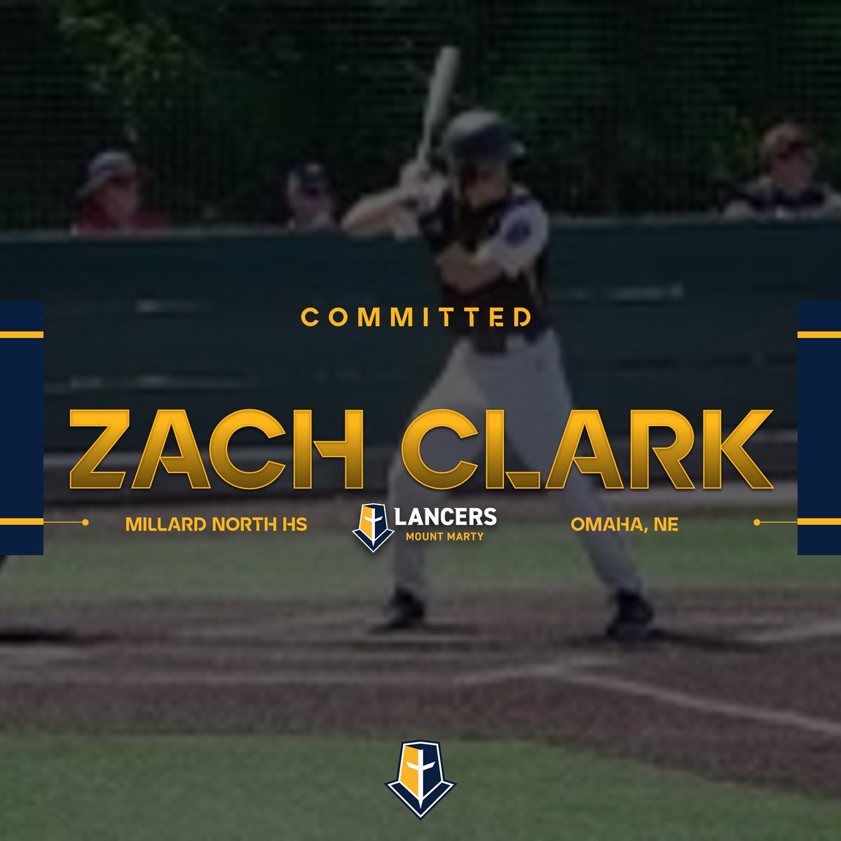 Another one! Welcome, Zach! Excited to have Zach in navy and gold next fall!