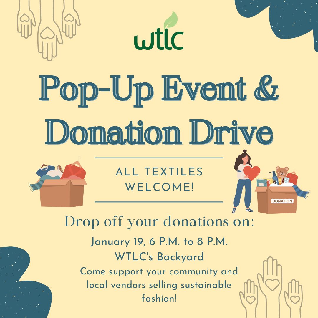 Reminder to come and help donate clothing items to WTLC THIS THURSDAY! We will be also hosting local vendors selling sustainable fashion. Thursday, January 19, share with your friends and family!
#humantrafficking #humantraffickingawarenessmonth #htawareness #EndDV #nonprofit