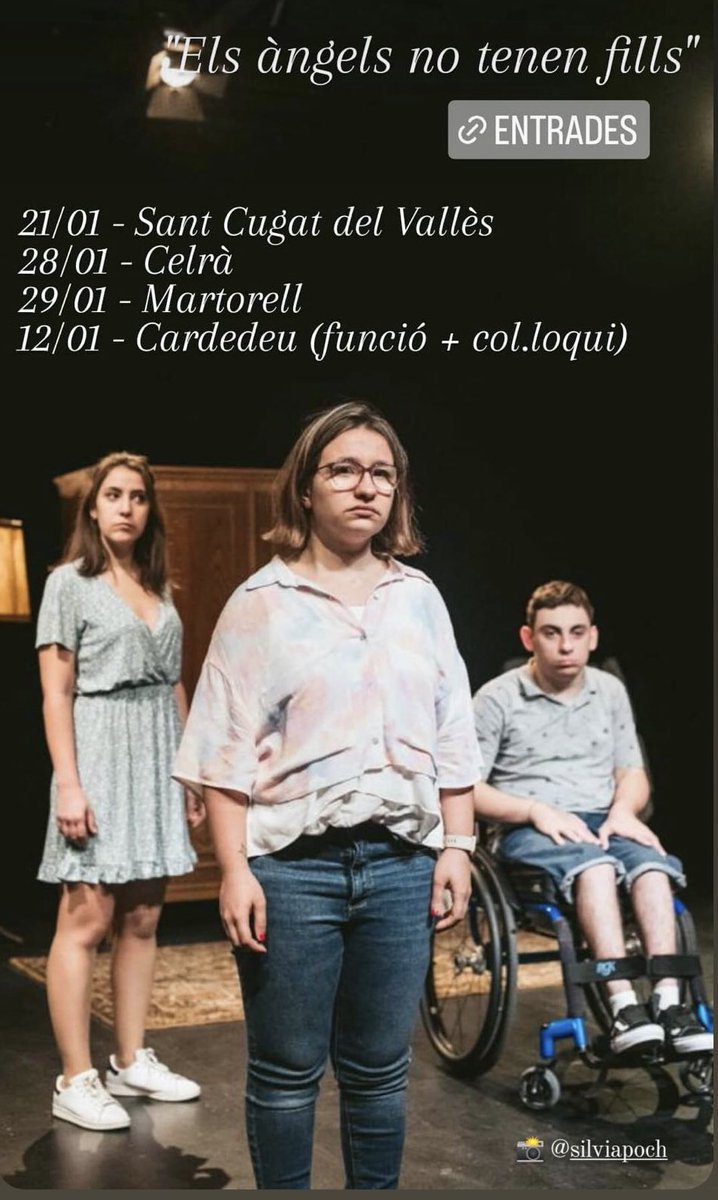 Tornem! Ens vas veure? 
ELS ÀNGELS NO TENEN FILLS ❄️