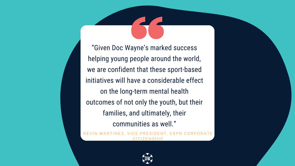 DocWayneDtG's tweet image. ESPN Grants $100K to Fund Doc Wayne Sport-Based Youth Mental Health Training for Coaches and Clinicians at Youth-Serving Organizations in NY, CA and NC
bit.ly/3YbL6sY 
#MentalHealthAwareness