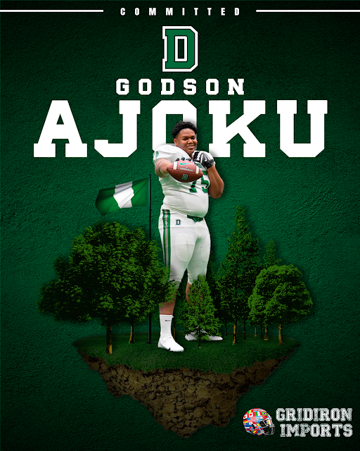 Gridiron Imports Foundation (@gridironimports) on Twitter photo Let's keep the <a href="/gajoku23/">Godson Ajoku</a> celebration going for another day! Congrats, Big Fella, on the commitment and tremendous opportunity at <a href="/DartmouthFTBL/">Dartmouth Football</a> of the Ivy League. We are excited for you to be our 3rd Family Member at Dartmouth and 4th Ivy League football player! <a href="/CburyFootball/">Canterbury Football</a> Let's keep the <a href="/gajoku23/">Godson Ajoku</a> celebration going for another day! Congrats, Big Fella, on the commitment and tremendous opportunity at <a href="/DartmouthFTBL/">Dartmouth Football</a> of the Ivy League. We are excited for you to be our 3rd Family Member at Dartmouth and 4th Ivy League football player! <a href="/CburyFootball/">Canterbury Football</a>