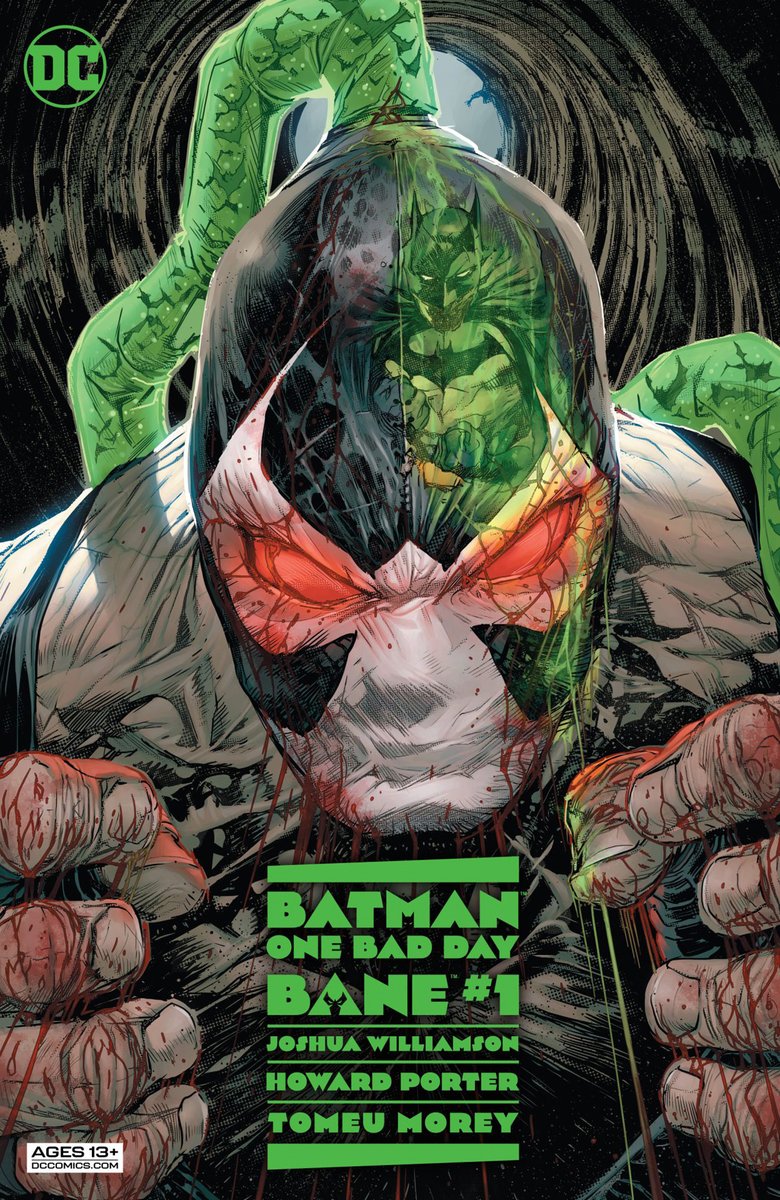 BATMAN: ONE BAD DAY: BANE! Available now! Kick-ass Cover & Art @MrHowardPorter & @tomeu_morey! Letters by Steve Wands! Info on the issue, preview pages, & variant covers can be seen in today's Newsletter! joshuawilliamson.substack.com/p/batman-one-b… Pick it up at your comic book store this week!